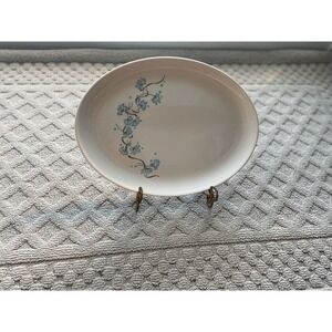 Vintage Taylor Smith Taylor Blue Dandelion 13.5" X‎ 10" Oval Serving Platter